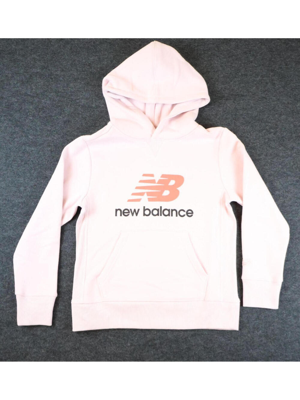 New Balance Youth Size 8 Pink Rose Sugar Fleece Pullover Hoodie‎ Sweatshirt NWT